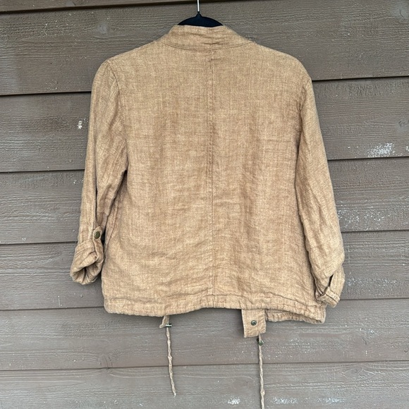C&C California tan linen jacket size small - Picture 4 of 4